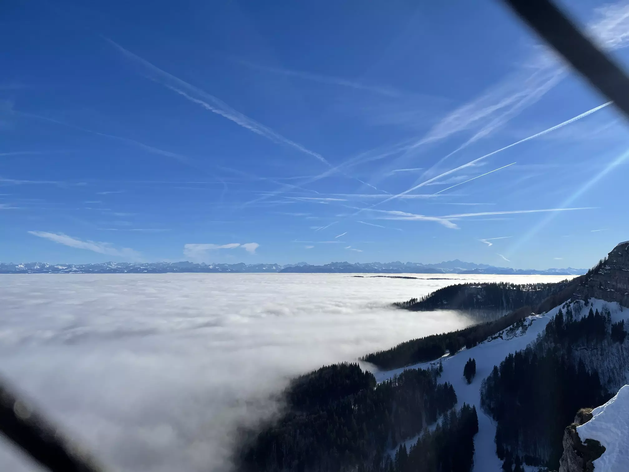 Vue sur les Alpes depuis Métabief