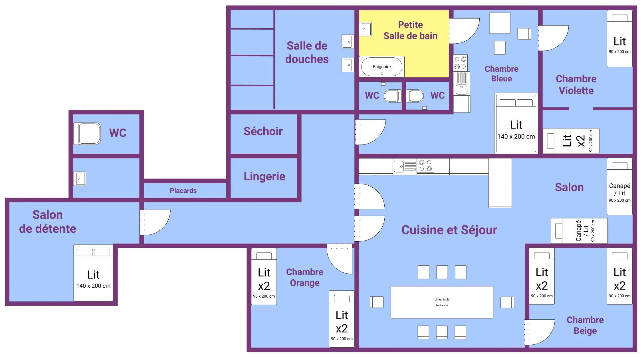 Plan du Gîte